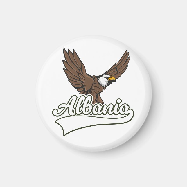 Albanien reslogotyp magnet (Framsidan)