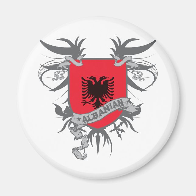 Albanien Shield 3 Magnet (Framsidan)