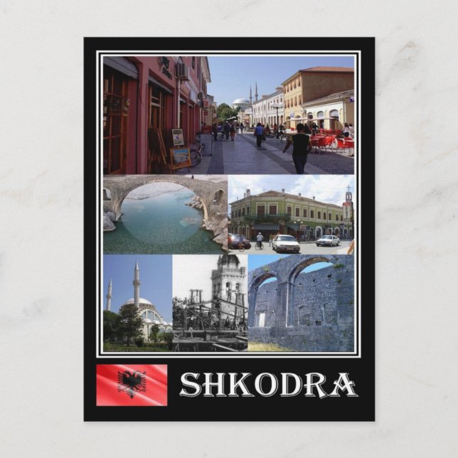 Albanien - Shkodra - Mosaic - Vykort (Framsida)