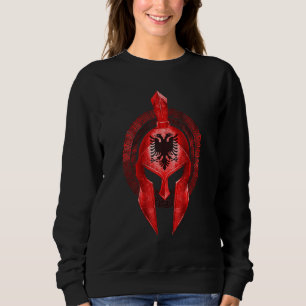 Albanien Spartan Helmet Albanian Sparta Gladiator  T Shirt
