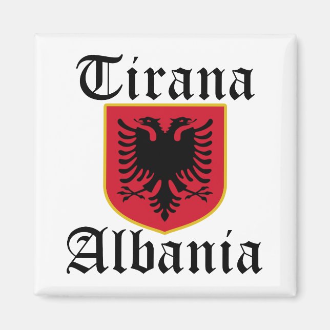 Albanien Tirana Jackar om Arm Magnet (Framsidan)