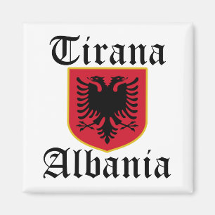 Albanien Tirana vapensköld Magnet