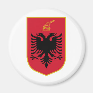 Albanien vapensköld magnet