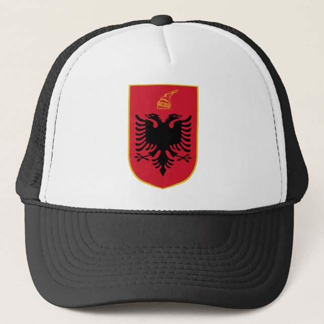 Albanien vapensköld truckerkeps (Framsida)