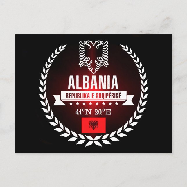 Albanien Vykort (Framsida)