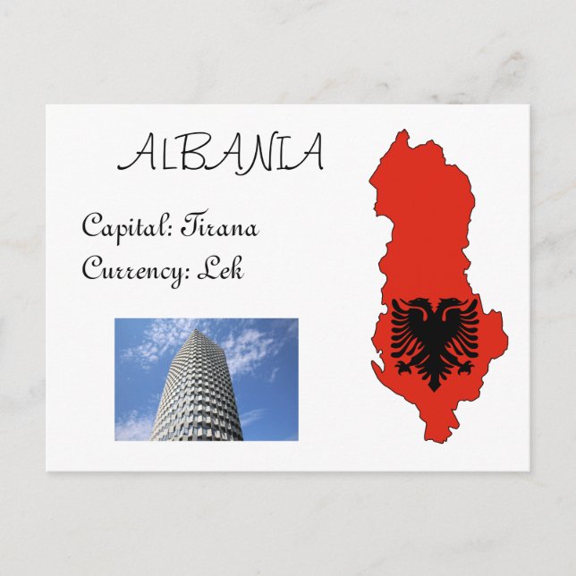 Albanien Vykort (Framsida)