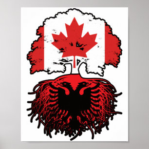 Albanienalbanska kanadensiska kanadensiska Träd Ro Poster