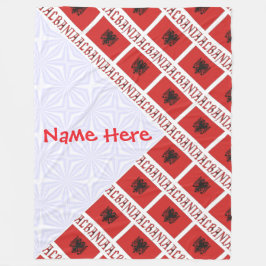 Albaniens albanska Flagga-Personlig Large Fleecefilt