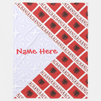 Albaniens albanska Flagga-Personlig Large Fleecefilt