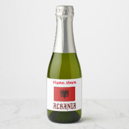 Albaniens albanska Flagga Red Personalization