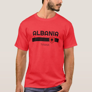 Albaniens Anpassningsbar City Patriotic Flagga Foo T Shirt