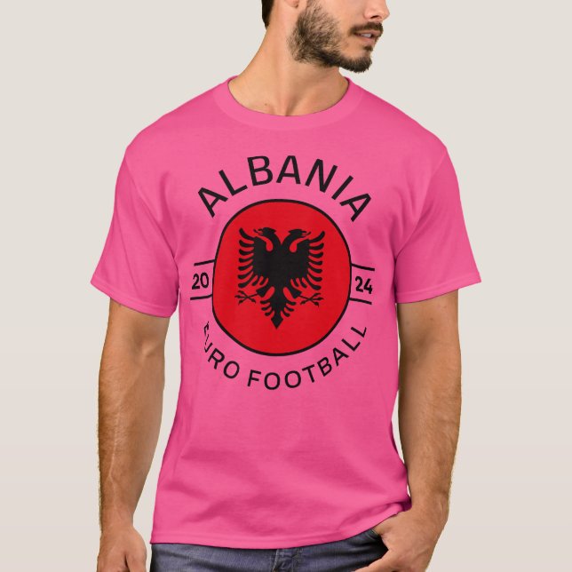 Albaniens Euro 2024-design T Shirt (Framsida)