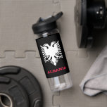 Albaniens Fitness och albanska jacka av arm/flagga<br><div class="desc">Vattenflaska med albansk emblem,  flagga aktivt mode - kärlek mitt land,  gym,  träning,  resor,  camping,  patrioter/sportfantaster</div>