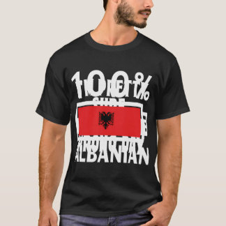 Albaniens Flagga 100 albansk batteritektenhet T Shirt