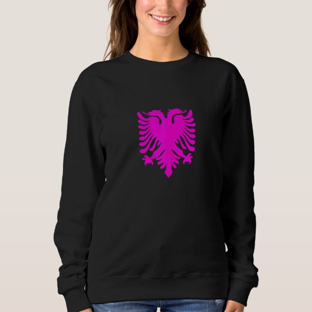 Albaniens Flagga albanska Eagle Women Girls T Shirt (Framsida)