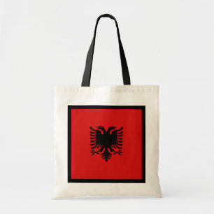 Albaniens Flagga Bag Tygkasse
