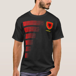 Albaniens Flagga Emblem Albanian Pride Ancestry He T Shirt