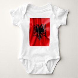 Albaniens Flagga Jersey Bodykostydräkt Tee