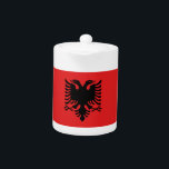 Albaniens Flagga Tekanna<br><div class="desc">Förbättra din tetid med en liten bit av det albanska pridet med hjälp av vår tekanna för exklusiv som omfattar flagga i Albanien! Denna tekanna, som är uppgjord med stor noggrannhet, är mer än bara en dryckescontainer; den är en firande av det albanska arvet och det albanska pridet. Utformningen visningar...</div>