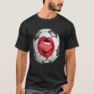 Albaniens konsot Fläkt albansk Flagga Mouth T Shirt