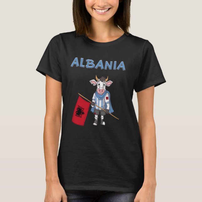 Albaniens kummel Fläkt T Shirt (Framsida)