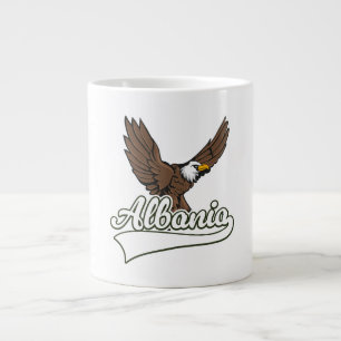 Albaniens logotyp för resor jumbo mugg