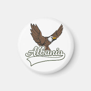 Albaniens logotyp för resor magnet