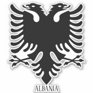 Albaniens nationella Jacka av Arm Patriotic Klistermärken