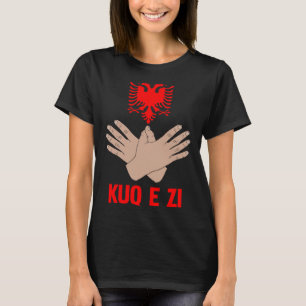 Albaniens öronmärke för albanska och kosovanska t shirt