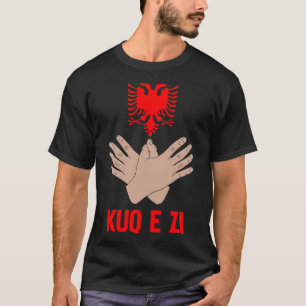 Albaniens öronmärke för albanska och kosovanska t shirt