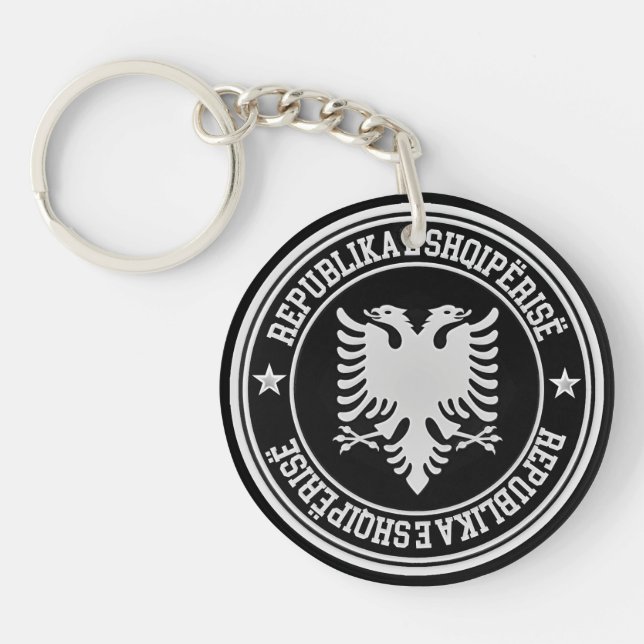Albaniens runda emblem (Framsidan)
