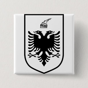 Albaniens statsvapen knapp