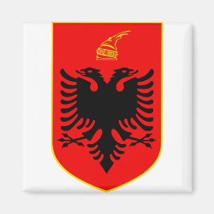 Albaniens statsvapen magnet