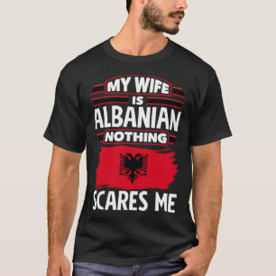 Albansk albansk albansk Flagga-albansk maka T Shirt