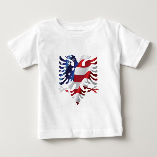 Albansk amerikanörn tee shirt (Framsida)