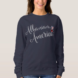 Albansk amerikansk entwated Hearts Sweatshirt T Shirt