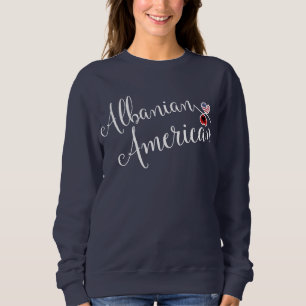 Albansk amerikansk entwated Hearts Sweatshirt T Shirt