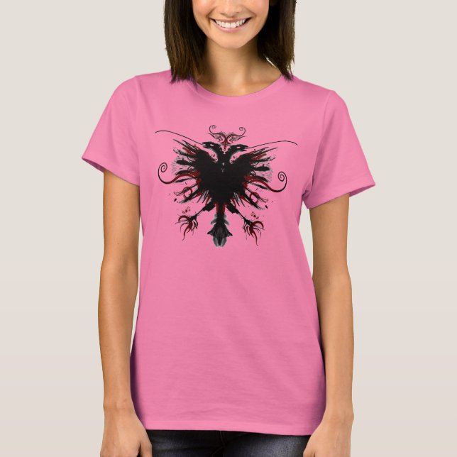 Albansk Eagle Designer Dam Shirt T (Framsida)