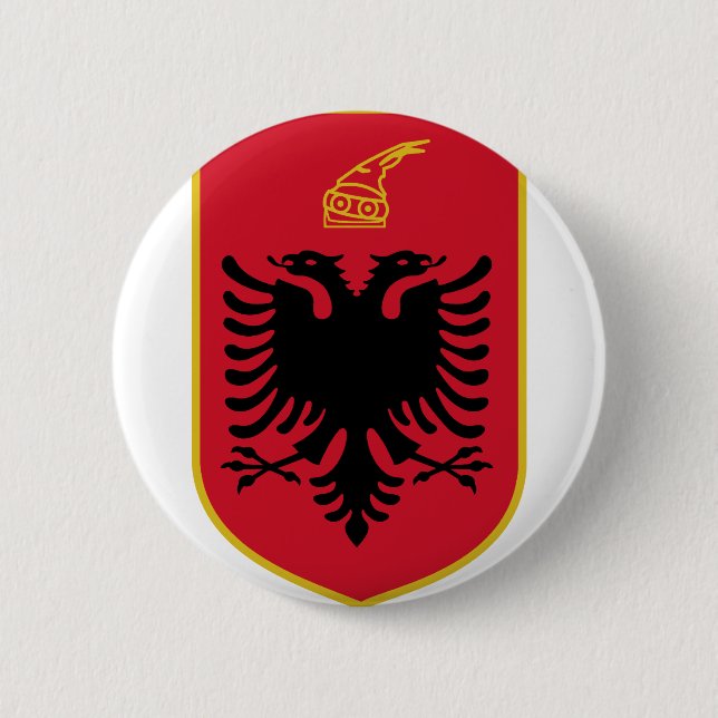 albansk emblem knapp (Framsida)