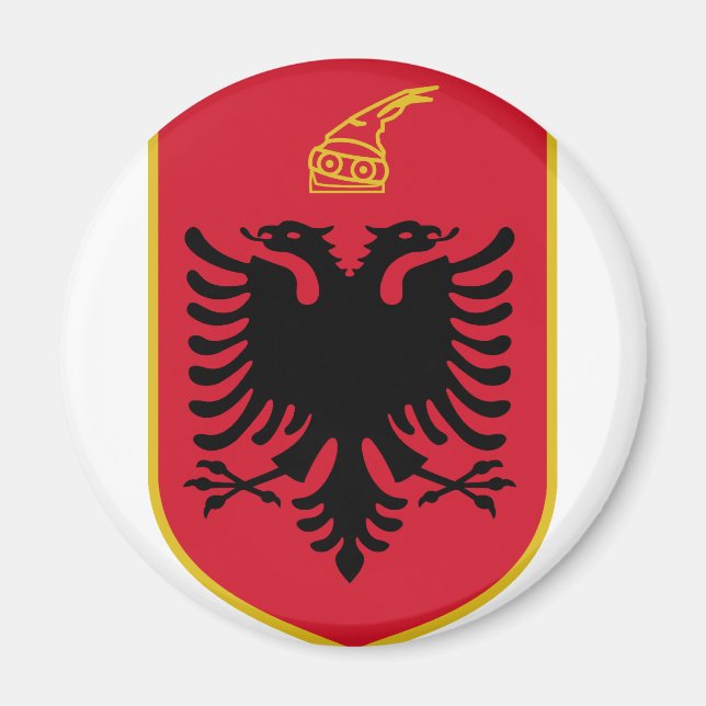 albansk emblem magnet (Framsidan)