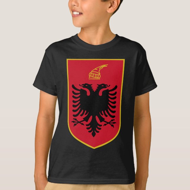 albansk emblem t-shirt (Framsida)
