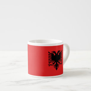 Albansk flagga espressomugg
