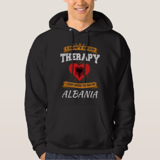 Albansk Flagga I Funny Albanien Vacation Gift I Fu Hoodie