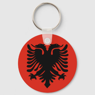 Albansk flagga nyckelring