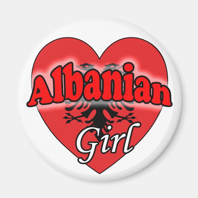 Albansk flicka magnet (Framsidan)