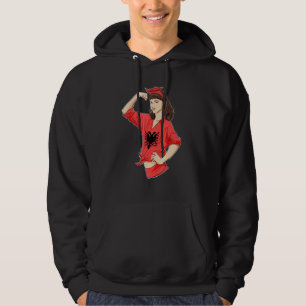 Albansk flicka Obrytbar I Albanskt arv I Al Hoodie