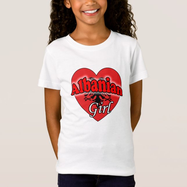 Albansk flicka tee (Framsida)