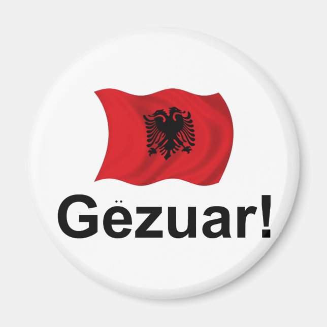 Albansk gezuar! (Cheers) Magnet (Framsidan)
