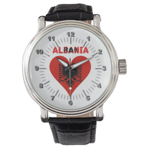 Albansk hjärta armbandsur