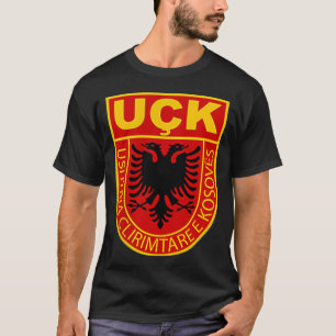 albansk kosovo Army uck uqk patriot T Shirt